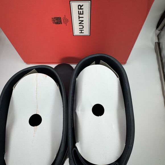 New Hunter Women's Navy (NVY) Blue Original Short Back Adjustable Rain Boots 10 - Picture 12 of 16